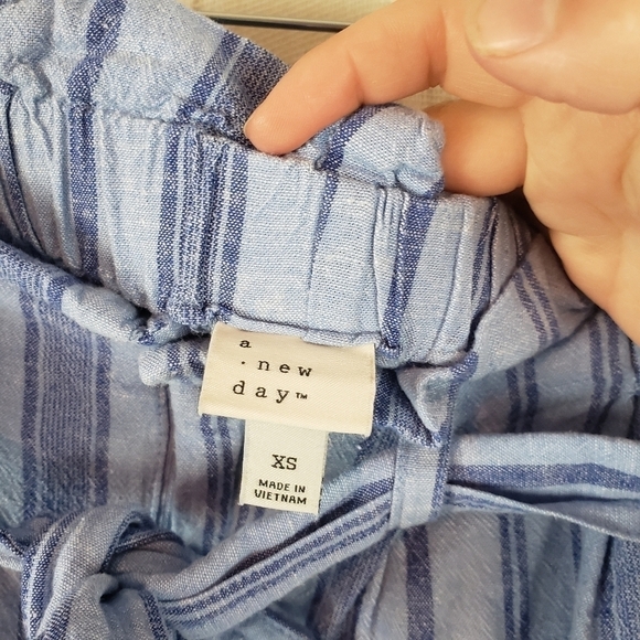 A New Day Linen Blend Paper Bag‎ Shorts Size Extra Small - Picture 6 of 11